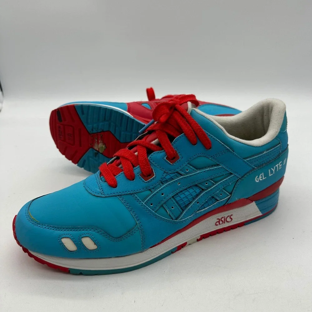 ASICS H20DJ Gel Lyte III Mens Size 11 BAIT‎ Blue Ring 2012 Captain America Shoes